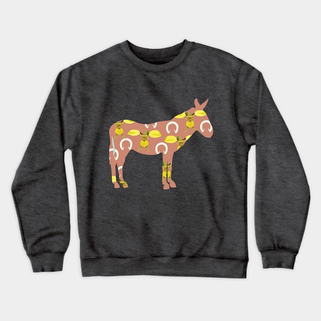 Donkey Orchid Crewneck Sweatshirt by yasminrose